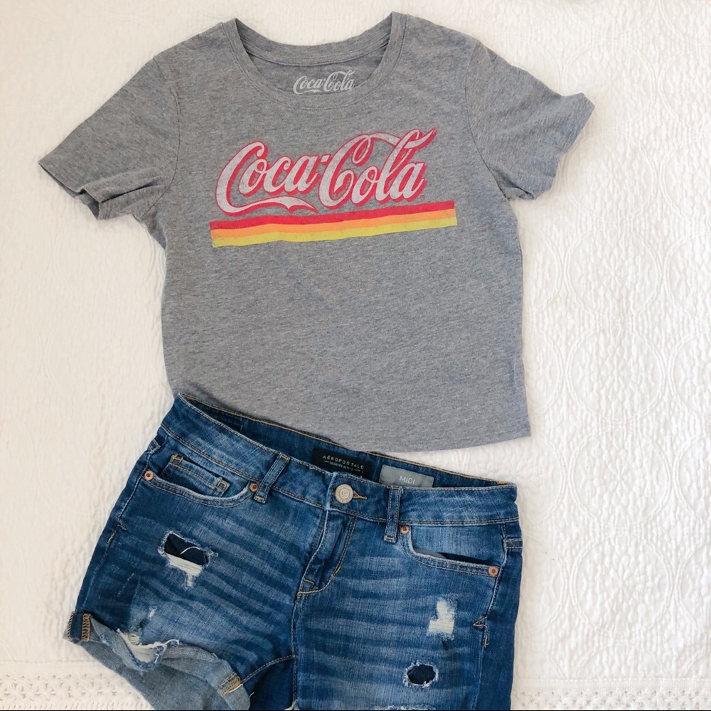 Graphic Coca Cola Crop Tee